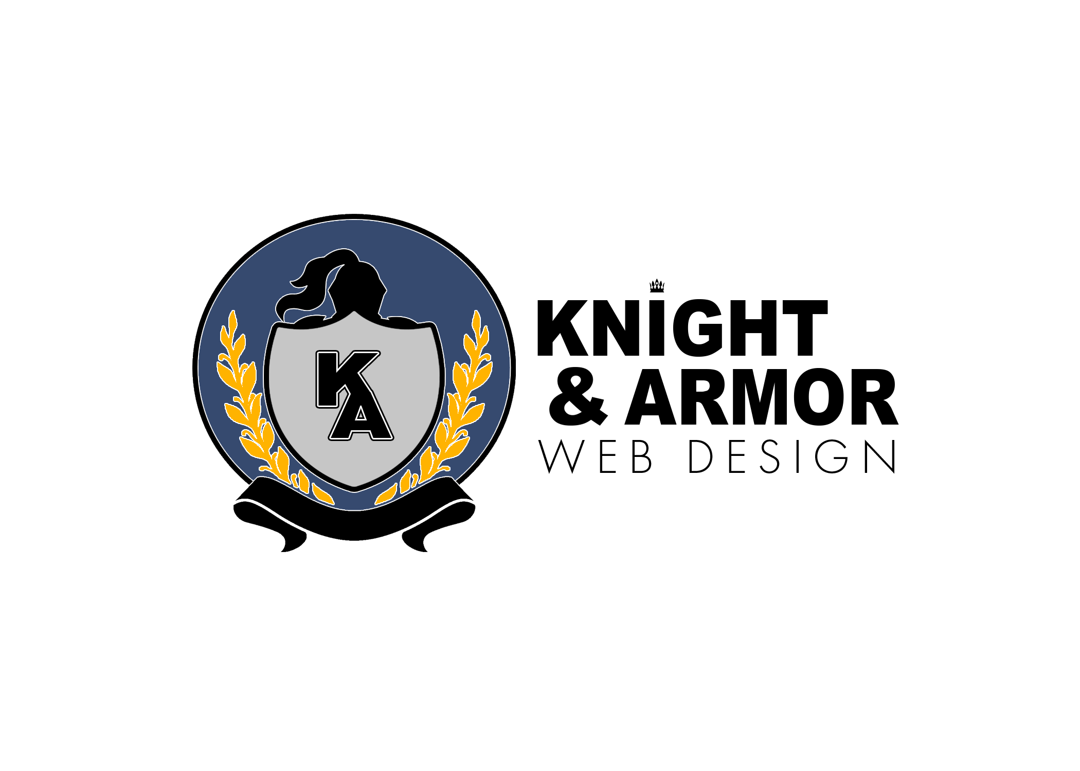 Knight & Armor Web Design alternate crest logo